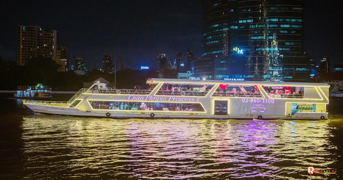 ล่องเรือบุฟเฟ่ต์เจ้าพระยาปริ๊นเซส เรือสวยงามมาก